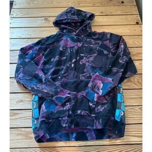 Ripndip Camouflage Hoodie Sweatshirt Size Large Men’s Purple Black
